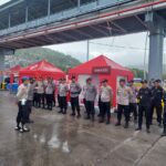 Senkom Mitra Polri Kota Cilegon Mengikuti Apel pagi bersama KSKP Pelabuhan Merak