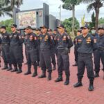 MENGIKUTI GIAT APEL GELAR PASUKAN HUT DATPAM  KE-42