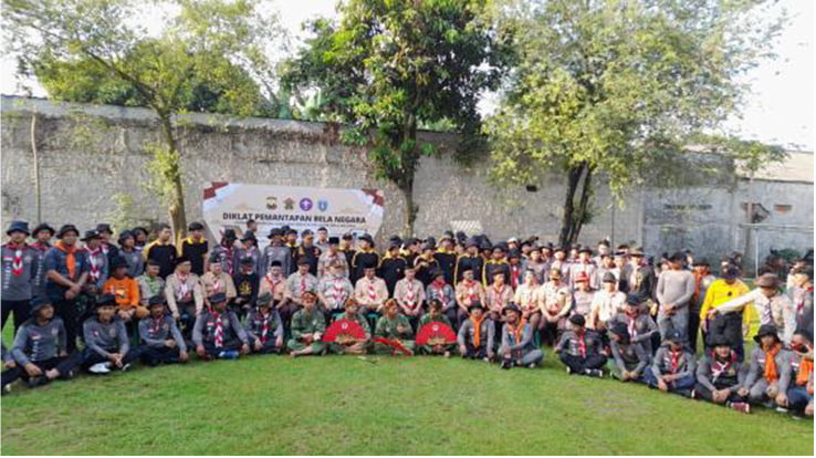 DIKLAT BELA NEGARA SEKALIGUS JALAN SEHAT YANG DIADAKAN DIWILAYAH TANGERANG