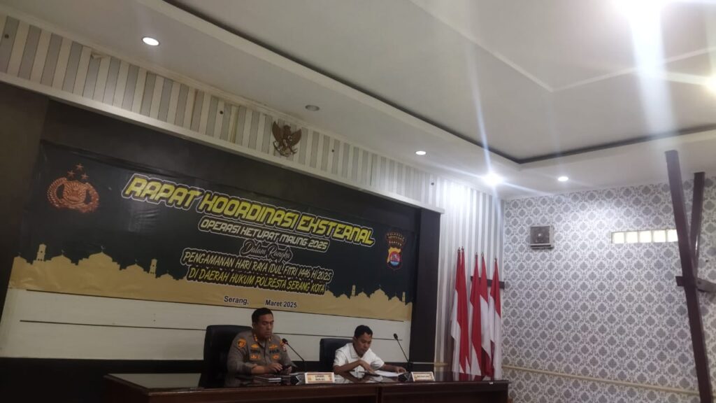 Hadiri Rakor Lintas Sektoral, Ketua Senkom Kota Serang Lakukan Pertemuan Khusus Dengan Kapolresta