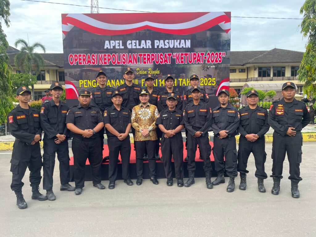 POLRES CILEGON MENGGELAR APEL GELAR PASUKAN OPERASI KETUPAT MAUNG 2025
