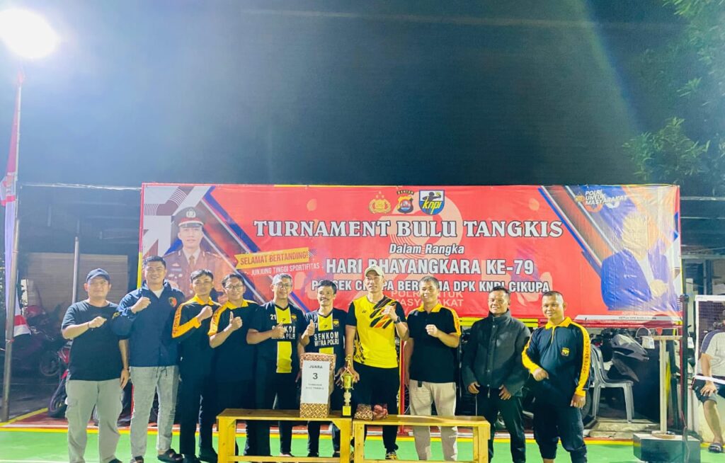 Senkom Mitra Polri Sabet Juara 3 Turnamen Bulu Tangkis Polsek Cikupa