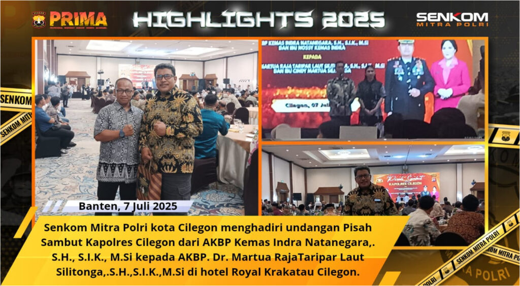 Senkom Kota Cilegon Hadiri Lepas Sambut Kapolres, Jalin Sinergi untuk Keamanan Daerah