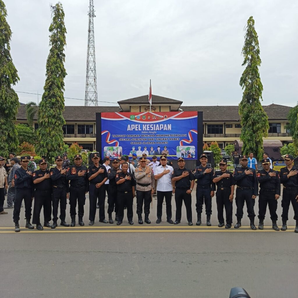Senkom Mitra Polri Kota Cilegon Mengikuti Apel Kesiapan Kebencanaan