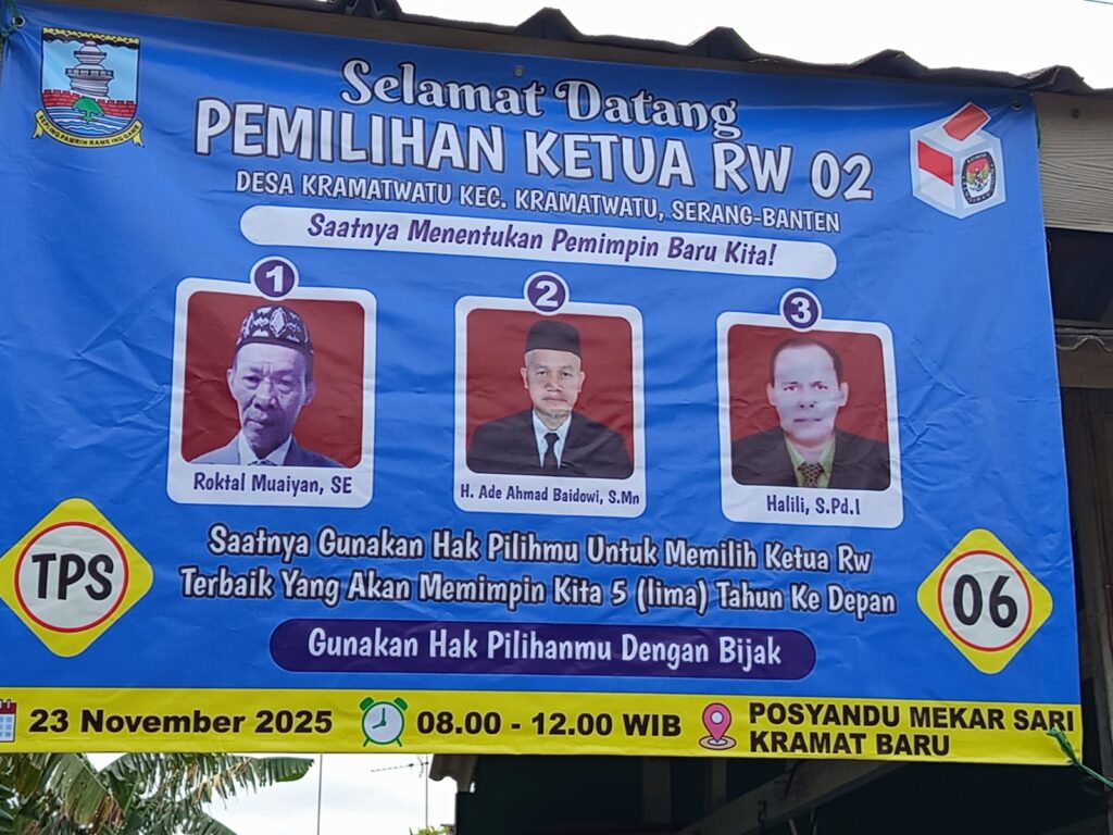 Komitmen Pelayanan Senkom Mitra Polri Dalam Pemilihan RW 02 Desa Kramatwatu