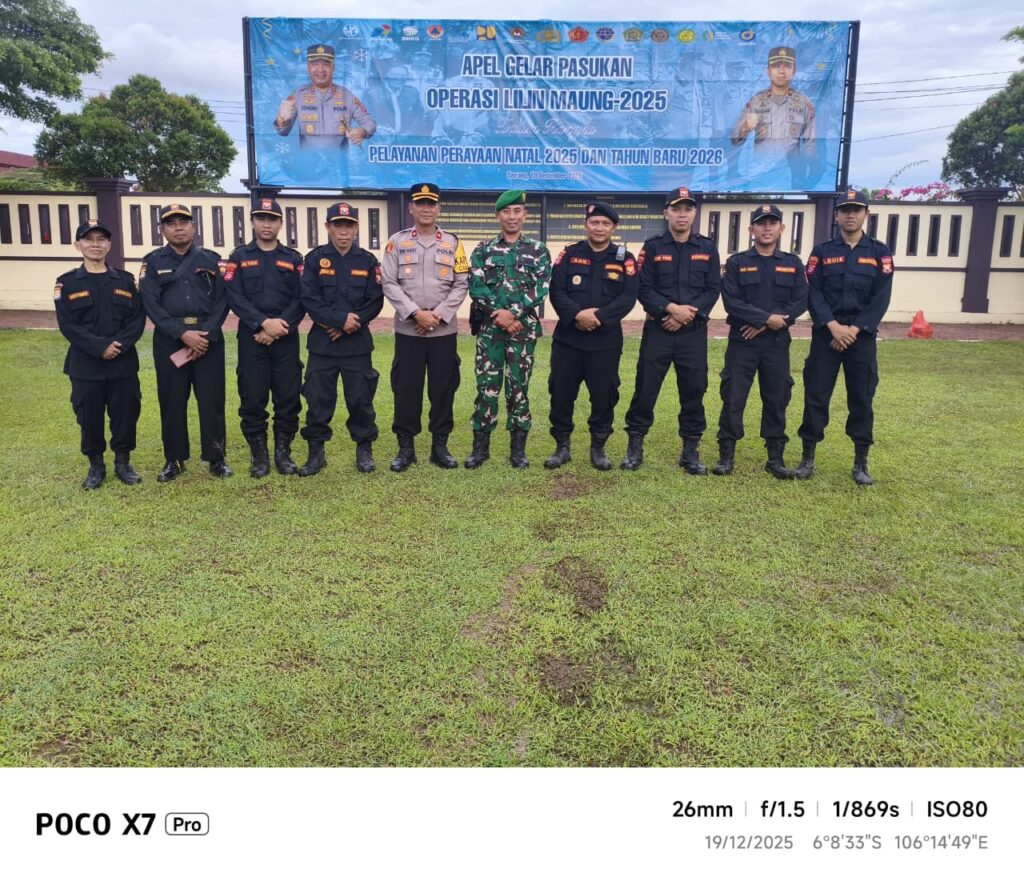 Kapolda Banten Pimpin Apel Gelar Pasukan Operasi Lilin Maung 2025, Senkom Mitra Polri Hadir
