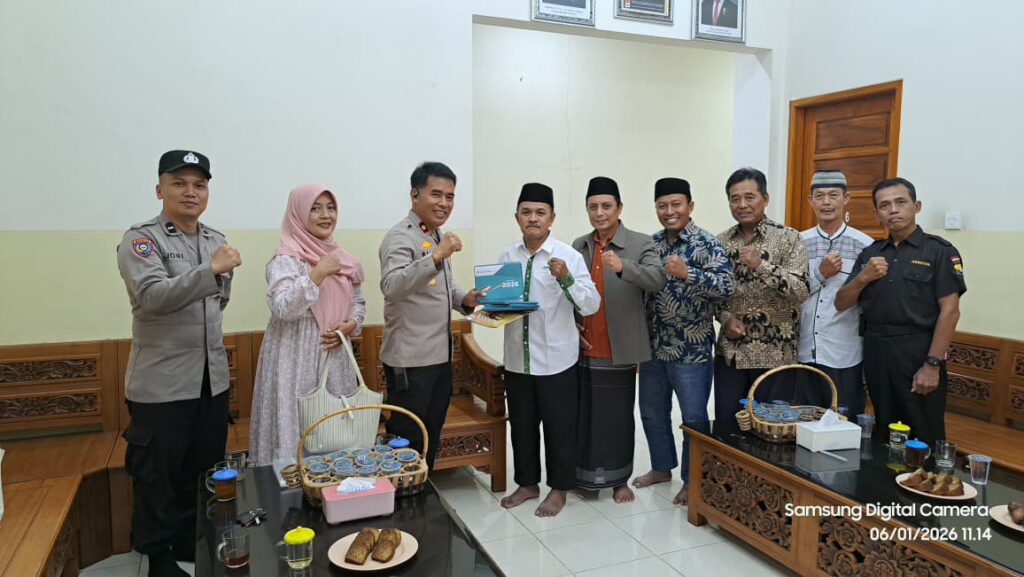 Senkom Mitra Polri Kramatwatu Menyambut Kunjungan Kapolsek