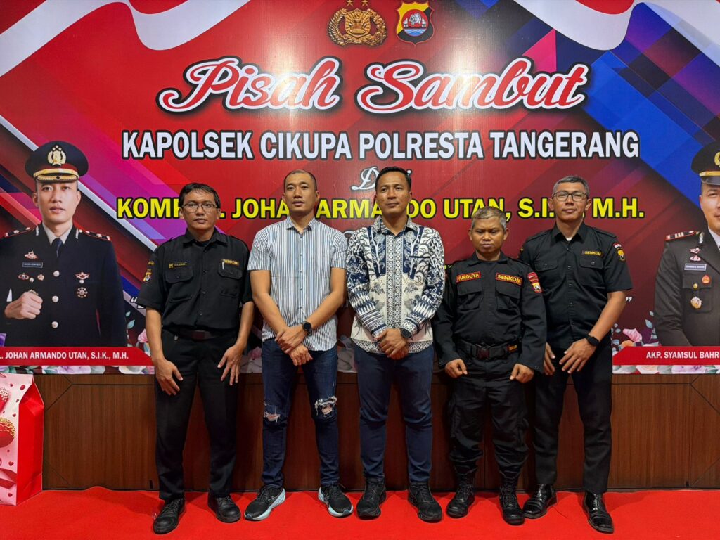 Senkom Cikupa Hadiri Pisah Sambut Kapolsek, Perkuat Sinergi Jaga Kamtibmas