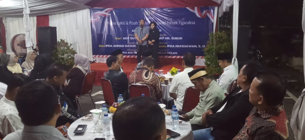Senkom Mitra Polri Tigaraksa Hadiri Acara Pisah Sambut Kapolsek Baru Dan Lama