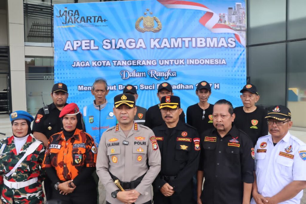 Deklarasi Bersama, Polres, Senkom Mitra Polri dan Elemen Masyarakat Siap Jaga Kondusifitas Kota Tangerang