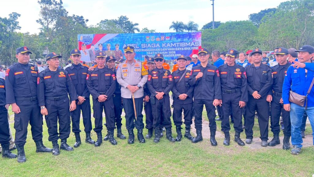Senkom Mitra Polri Kabupaten Tangerang Ikuti Apel Gelar Pasukan Operasi Ketupat Maung 2026
