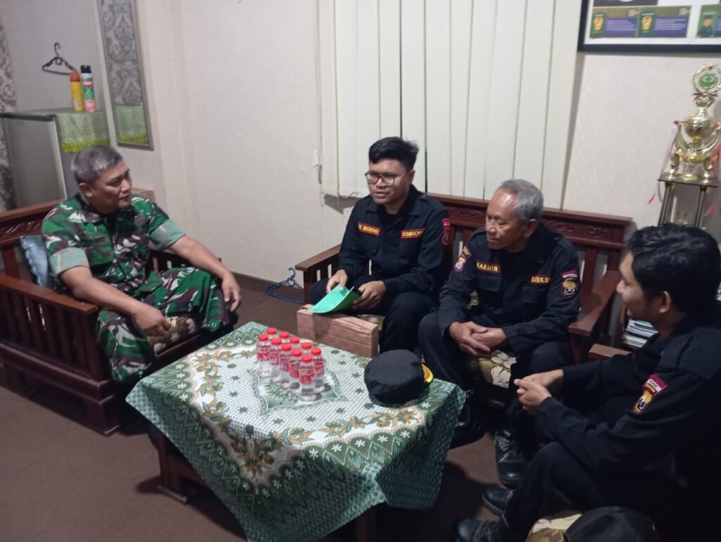 Senkom Mitra Polri Kramatwatu Silaturahmi ke Koramil, Perkuat Sinergi Jaga Kamtibmas